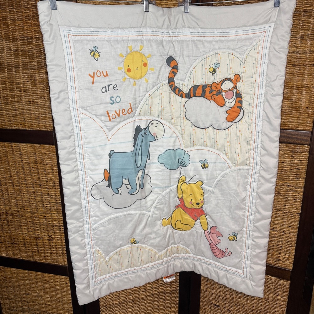 Disney Winnie the Pooh You Are So Loved Crib Bedding Set Comforter & Sheet